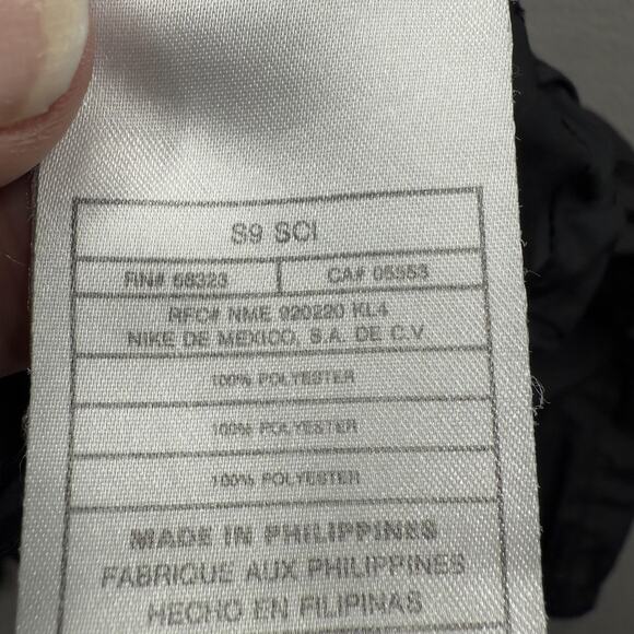 Vintage Nike Windbreaker Jacket Boys Large Black Half Zip Pullover Anorak Mesh - Picture 10 of 10